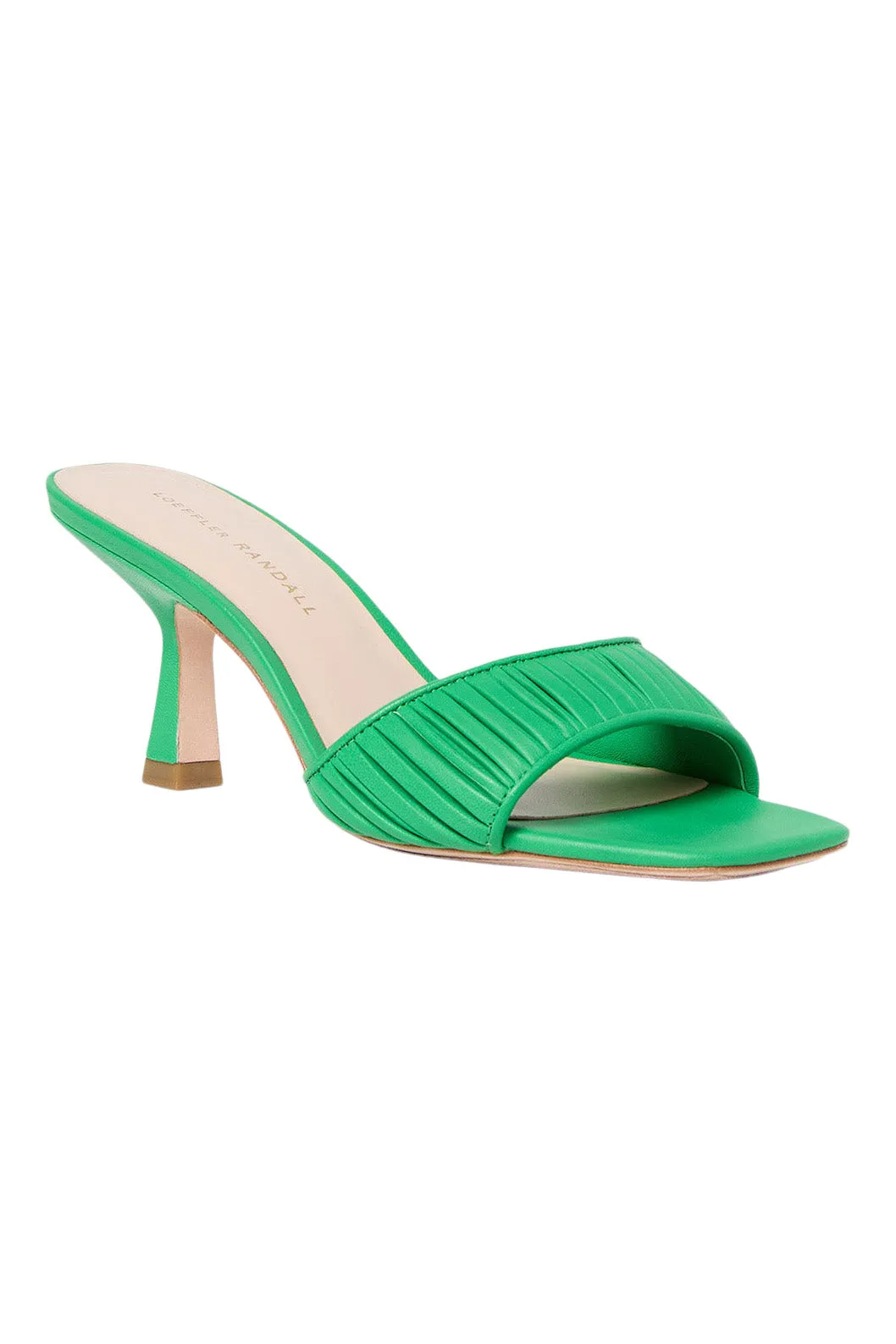 Loeffler Randall Naima Gathered Band Heel in Green