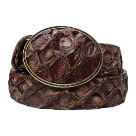 Los Altos Brown Full Skin Pirarucu Fish Belt