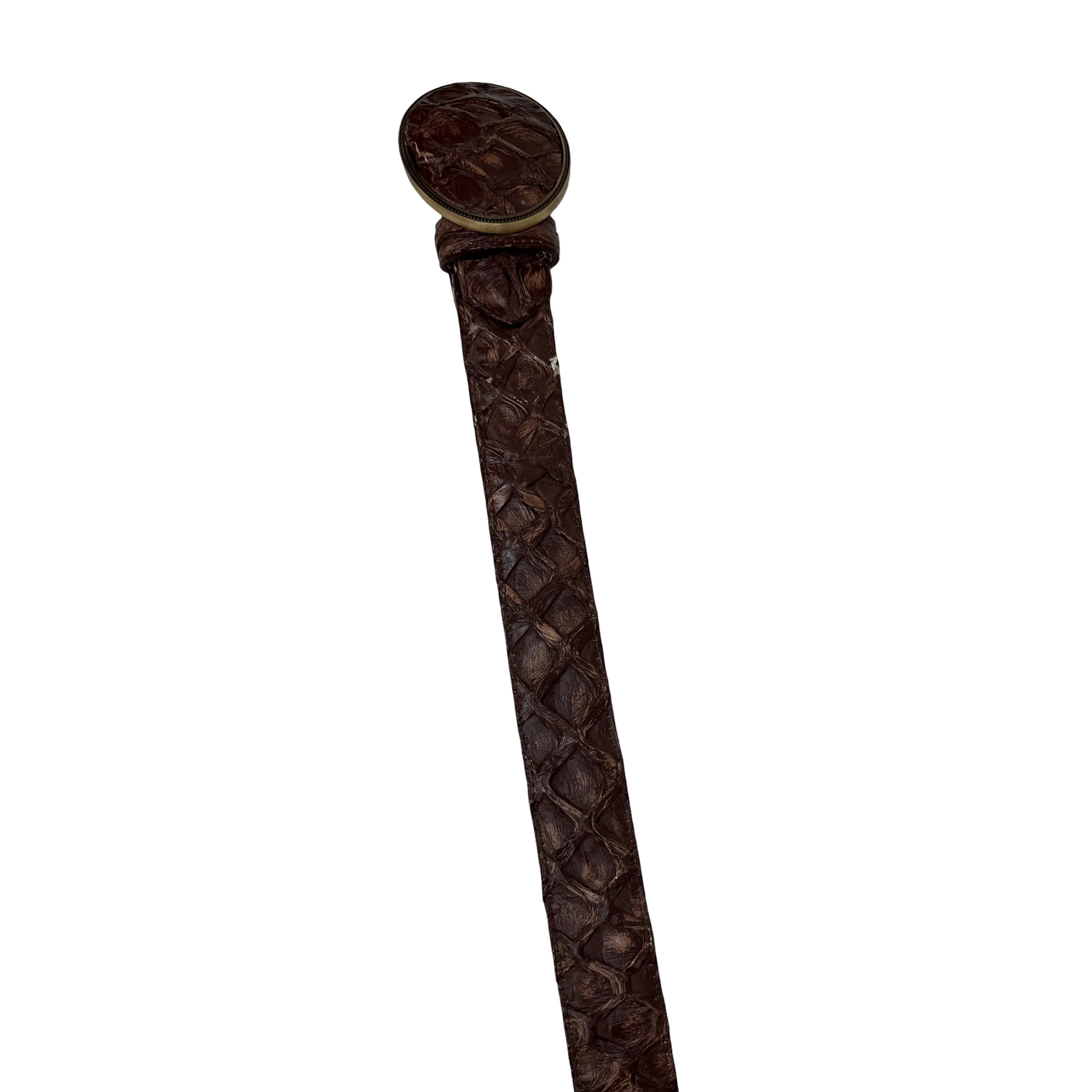 Los Altos Brown Full Skin Pirarucu Fish Belt