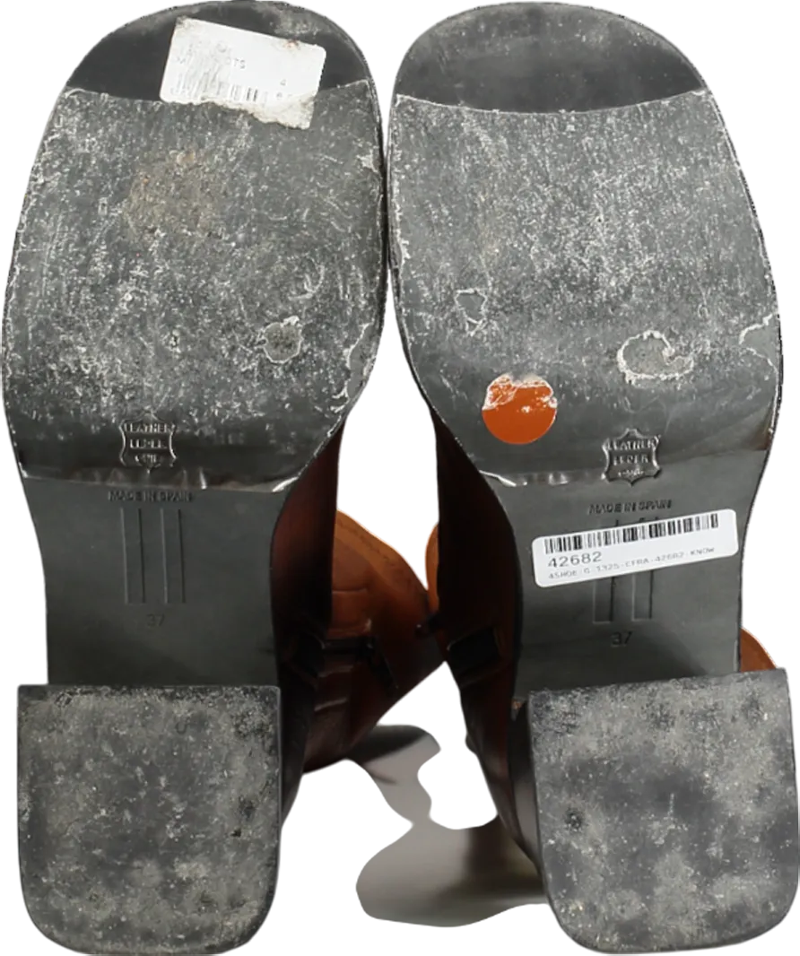 Miista Brown Yum Leather Boots UK 4 EU 37 👠