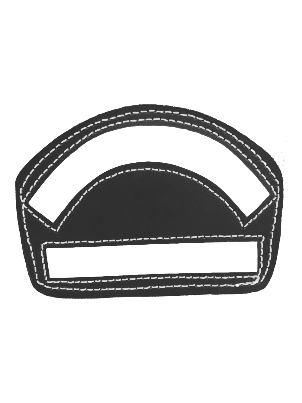 Modern 3 3/4" Leather Front