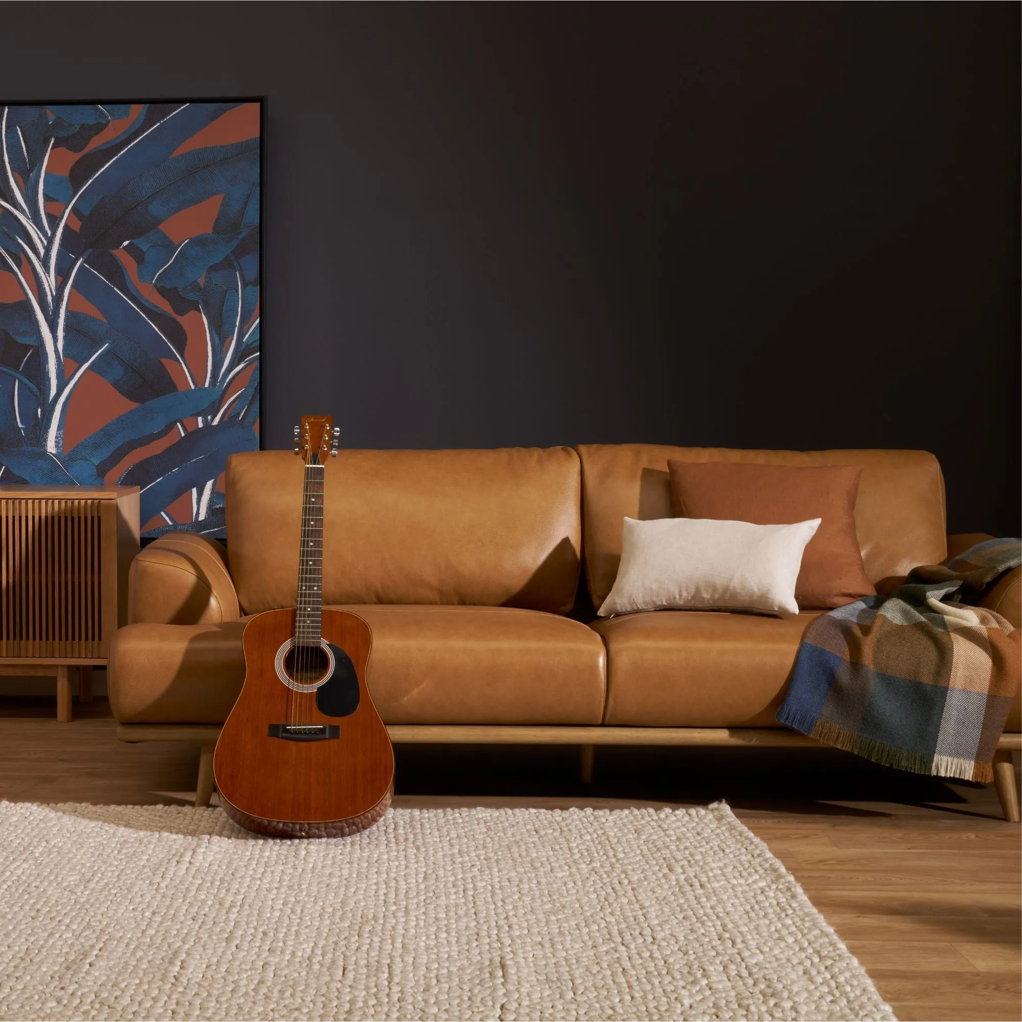 Montemart 3-Seat Sofa - Tan
