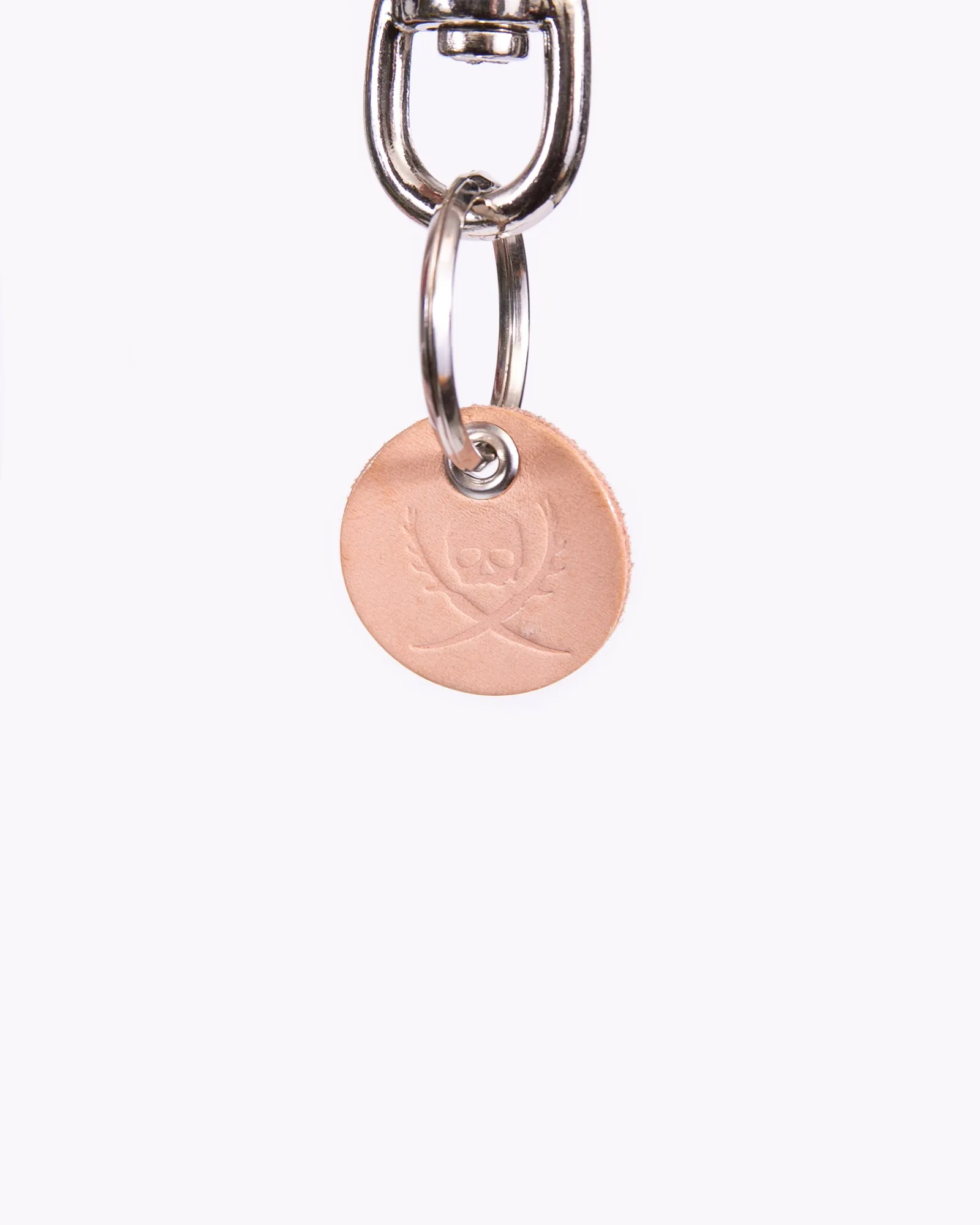 Simple Key FOB - Silver/Natural