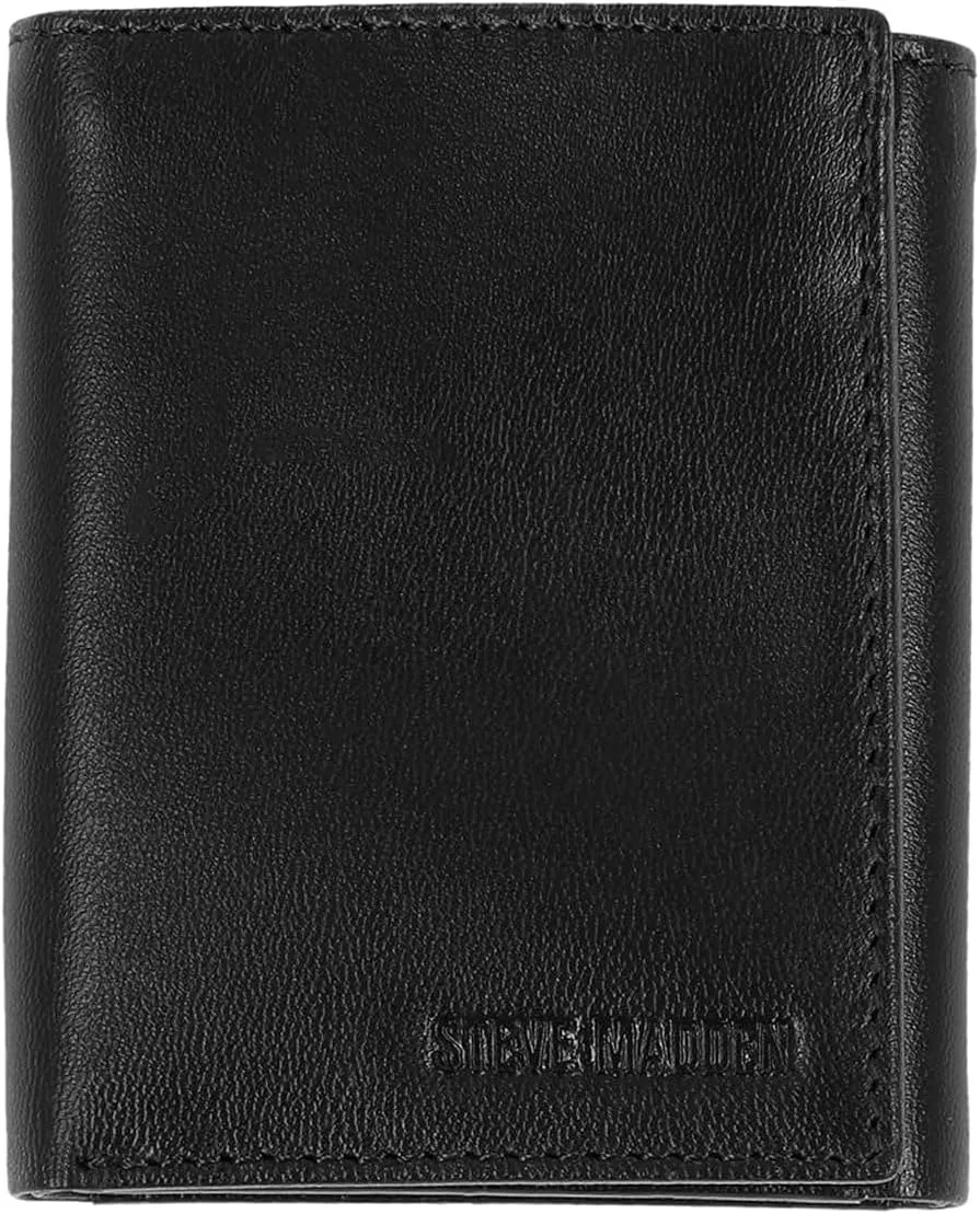 Steve Madden Men's RFID Trifold Wallet with Id Window