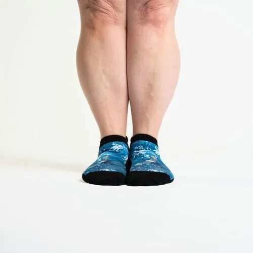 Stormy Waters Diabetic Ankle Socks