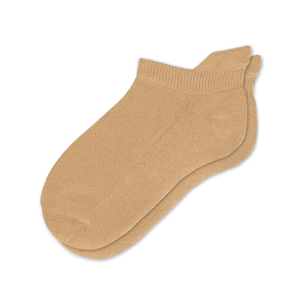 Tan Ankle Diabetic Socks