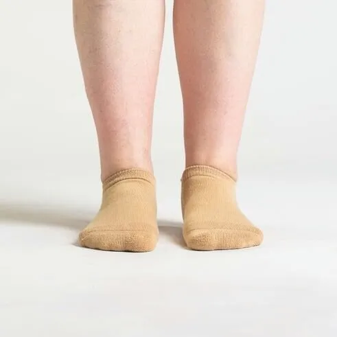Tan Ankle Diabetic Socks