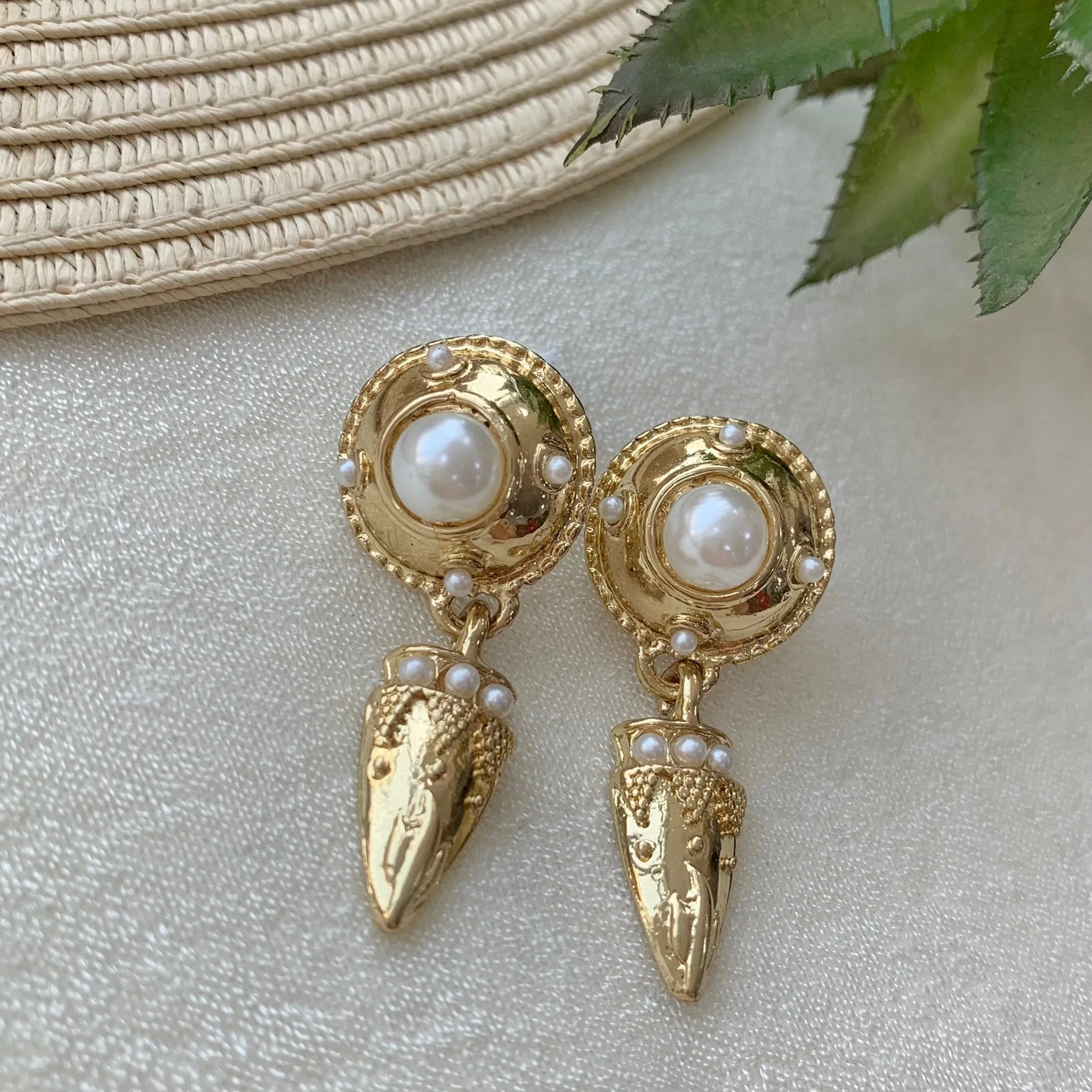 TFC 18K Glamour Nova Gold Plated Dangler Earrings
