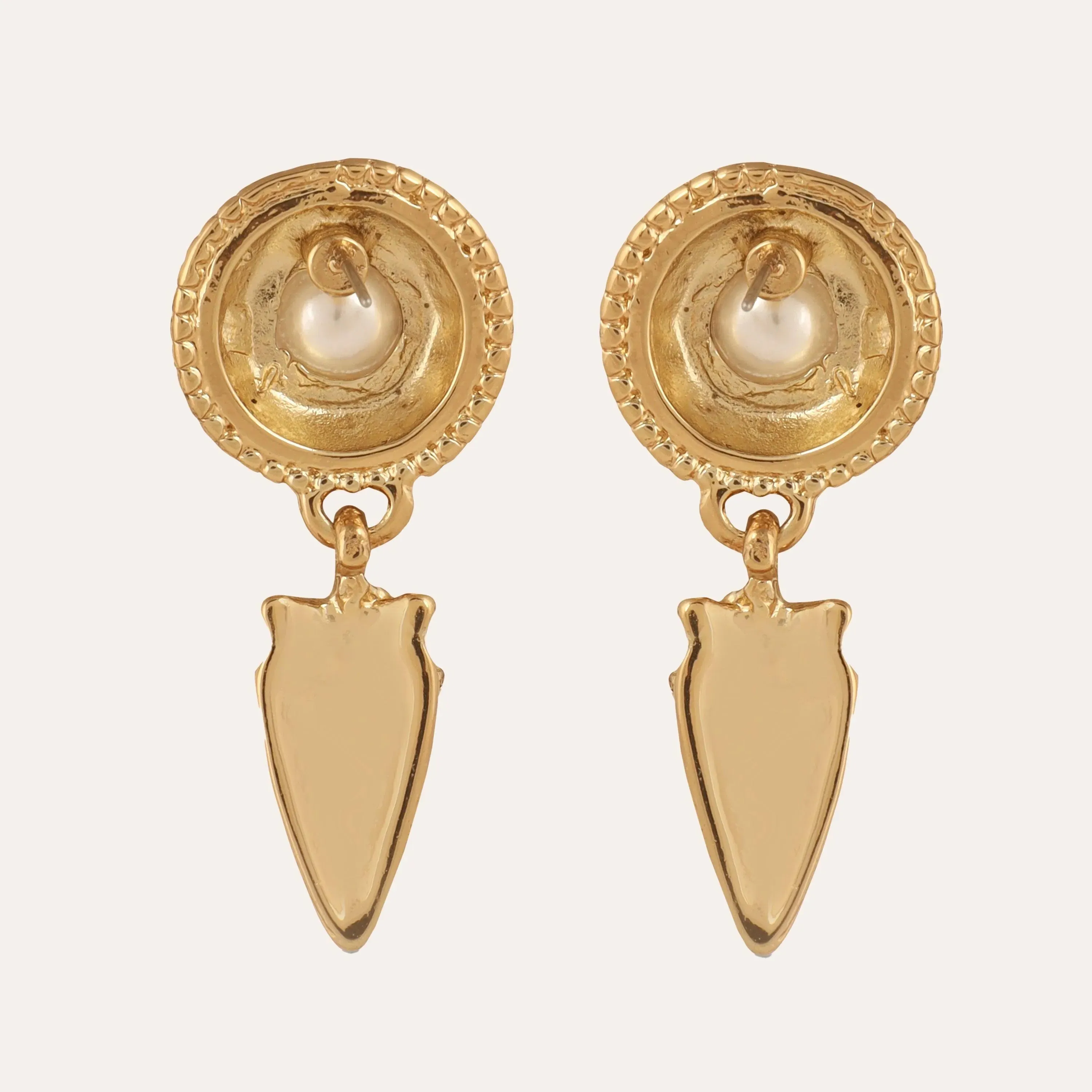 TFC 18K Glamour Nova Gold Plated Dangler Earrings