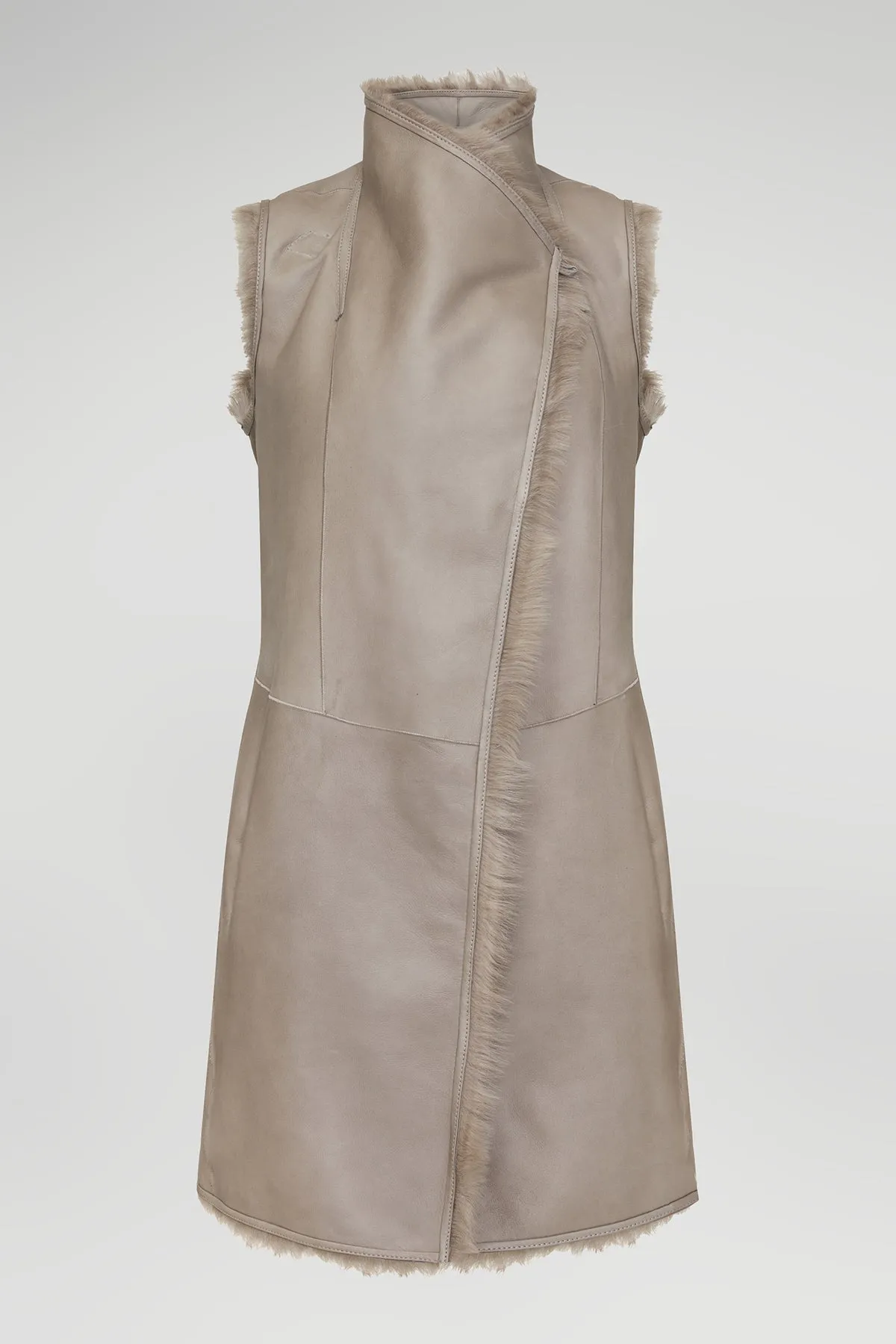 Tory - Mink Reversible Shearling Vest