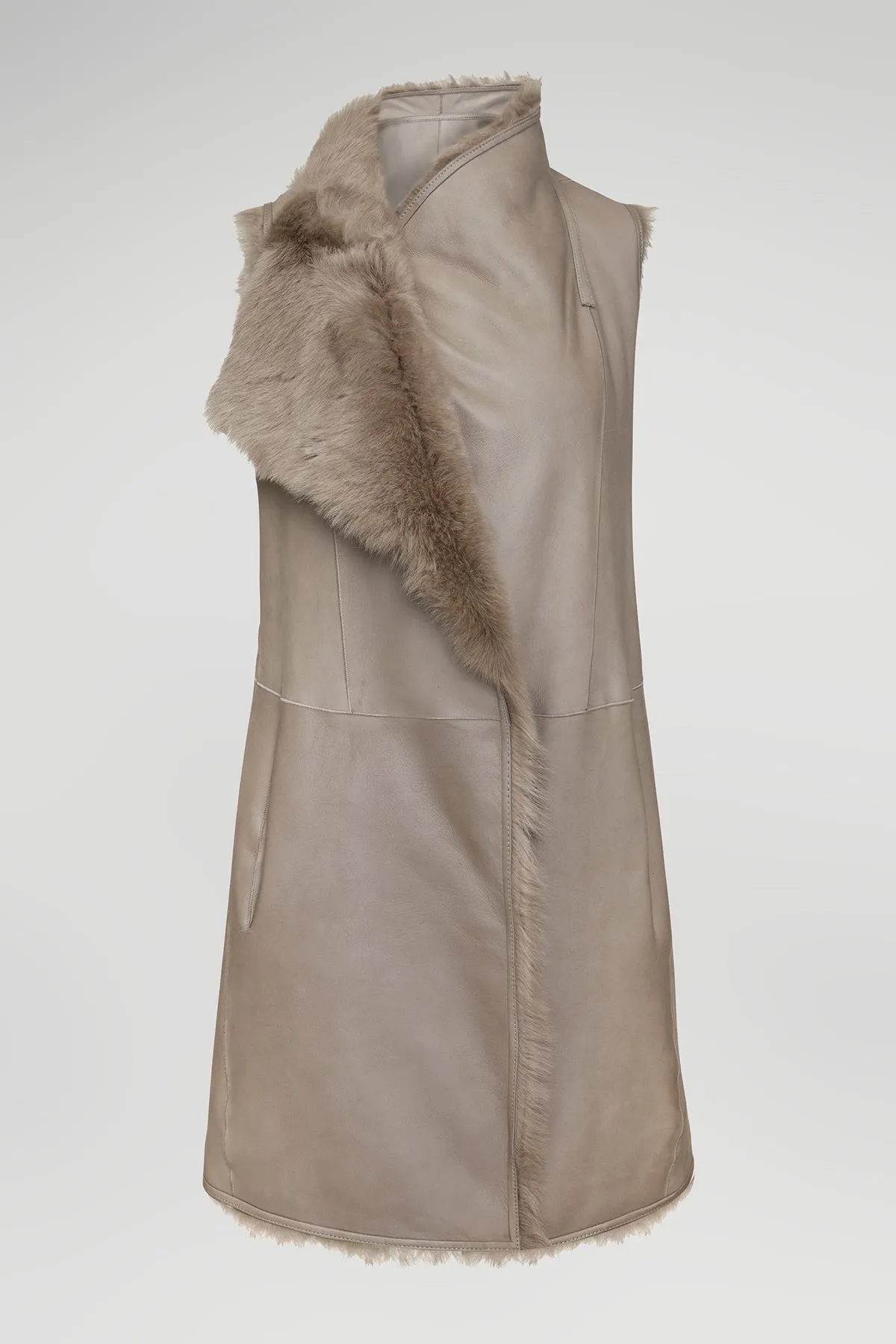 Tory - Mink Reversible Shearling Vest