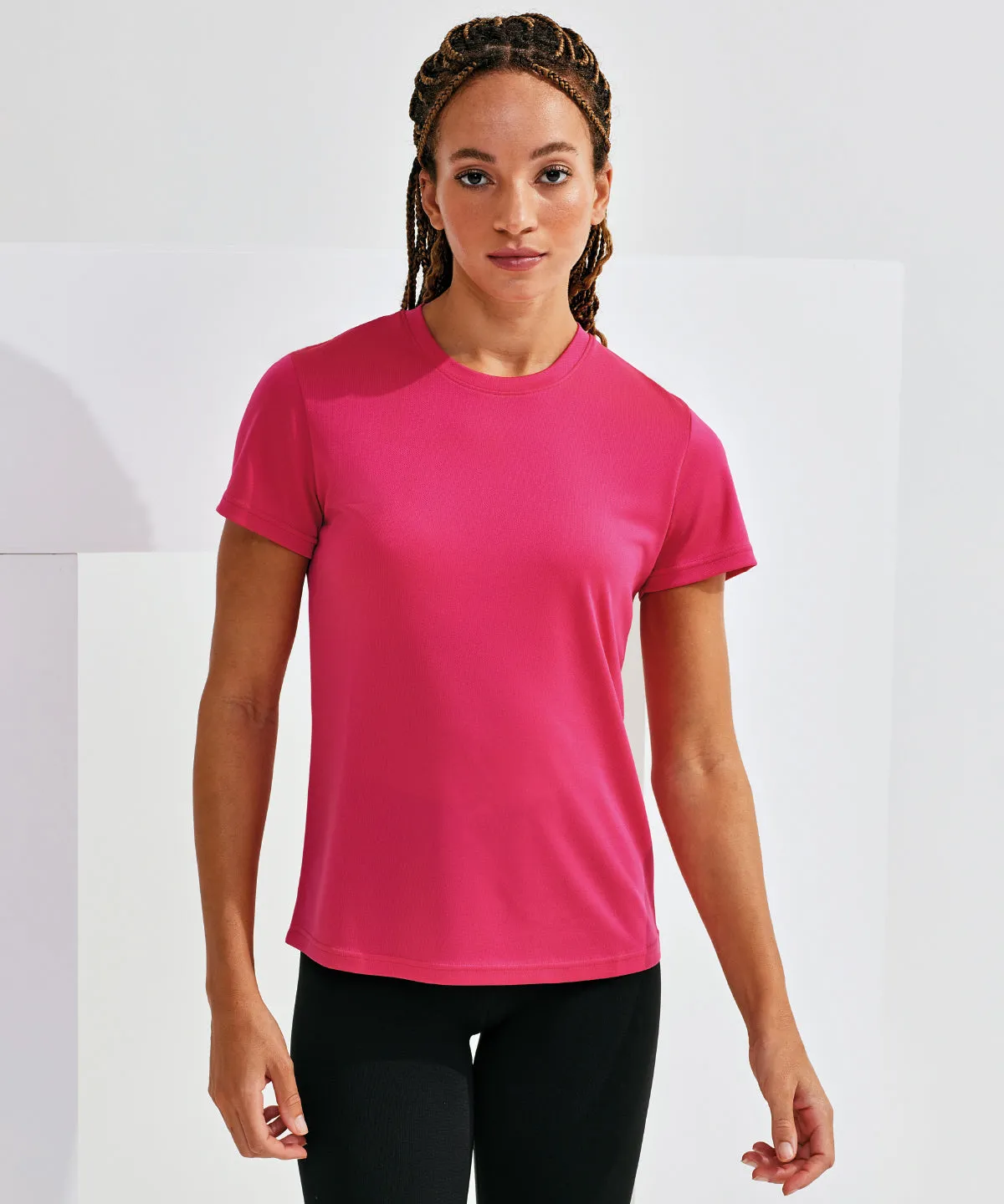 White - Women's TriDri® textured recycled tee