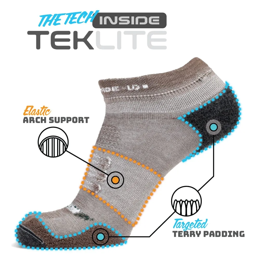 Wool Teklite Ankle Sock - Sandstone