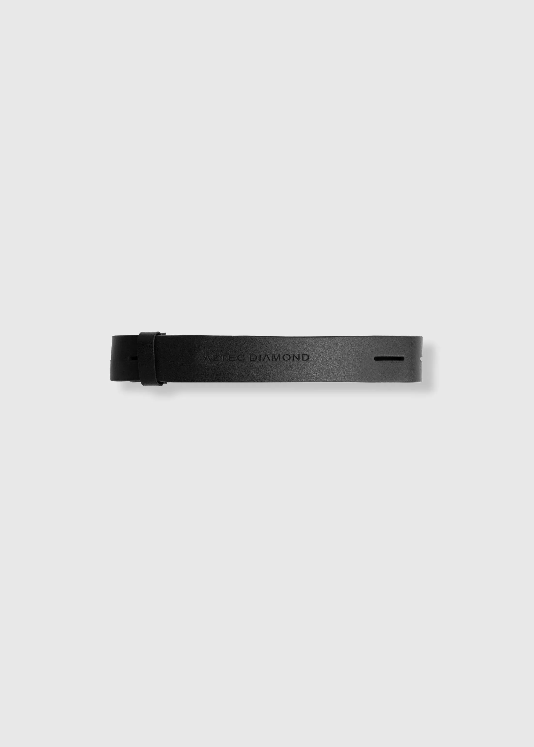 YR Black Leather Belt