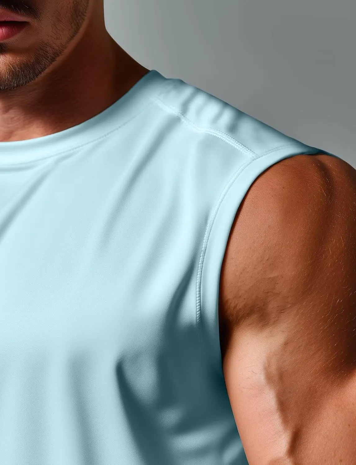 Zengjo Mens Tank Tops Workout Quick Dry Sleeveless Shirts for Gym Running Athletic Loose Muscle Tanks